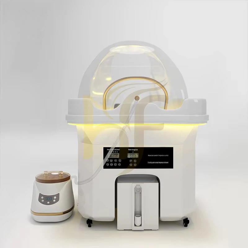 High-end Head Spa Portable Shampoo Sink with 60L 18L Water tank Head Spa Hair Washing Set Machine with Steam Water Circulation