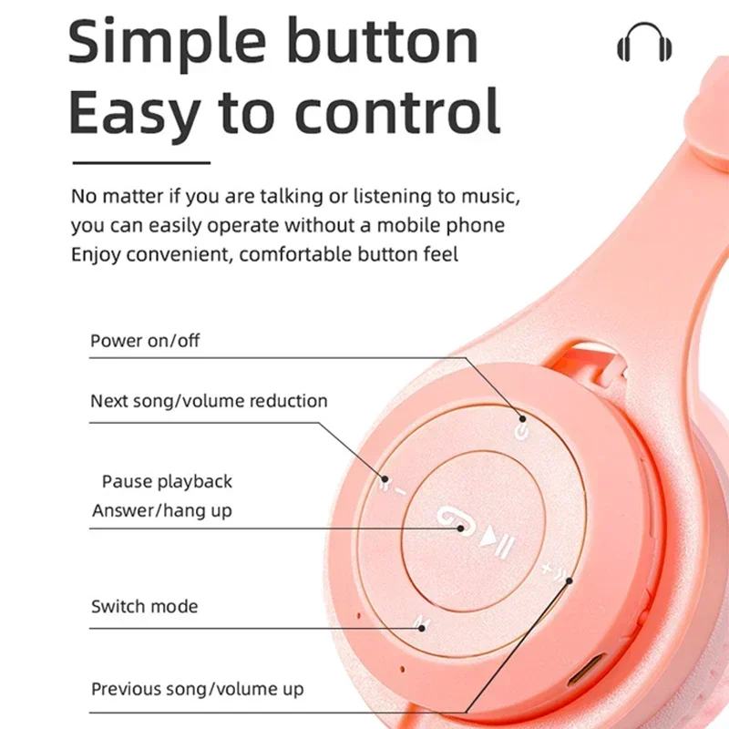 Y08 Macaron Kopfhörer Drahtlose Bluetooth Kopfhörer Faltbare Sport Stereo Stirnband Gaming Kopfhörer Mit Mikrofon Für Android iPhone