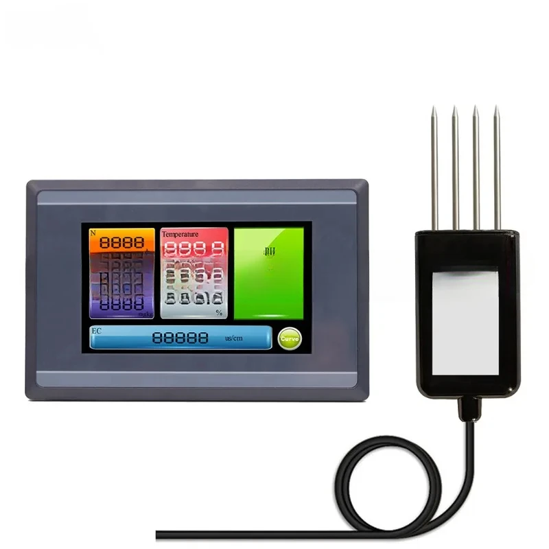 

Screen Detector To Measure And Record Soil Moisture EC PH NPK Sensor