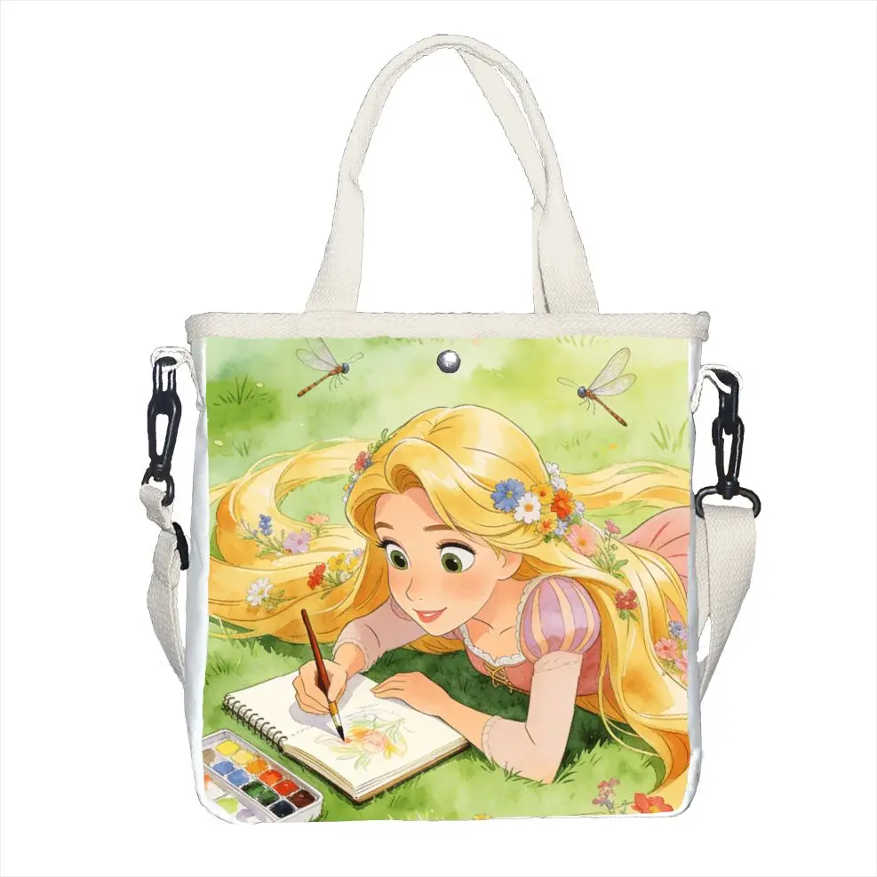 

1 шт., сумка через плечо с изображением Рапунцель, высококачественная, милая, в подарок, для вечеринки, на день рождения, модная.