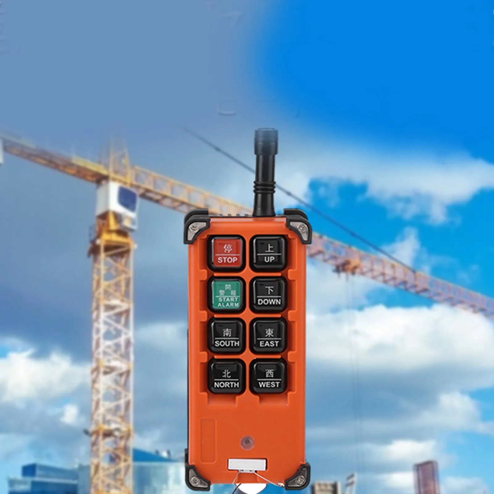 24VDC Hoist Crown Block 1 Kecepatan Sistem Kontrol Radio Remote Kontrol dan Penerima Set Hoist Remote Control Hoist Kontrol Radio