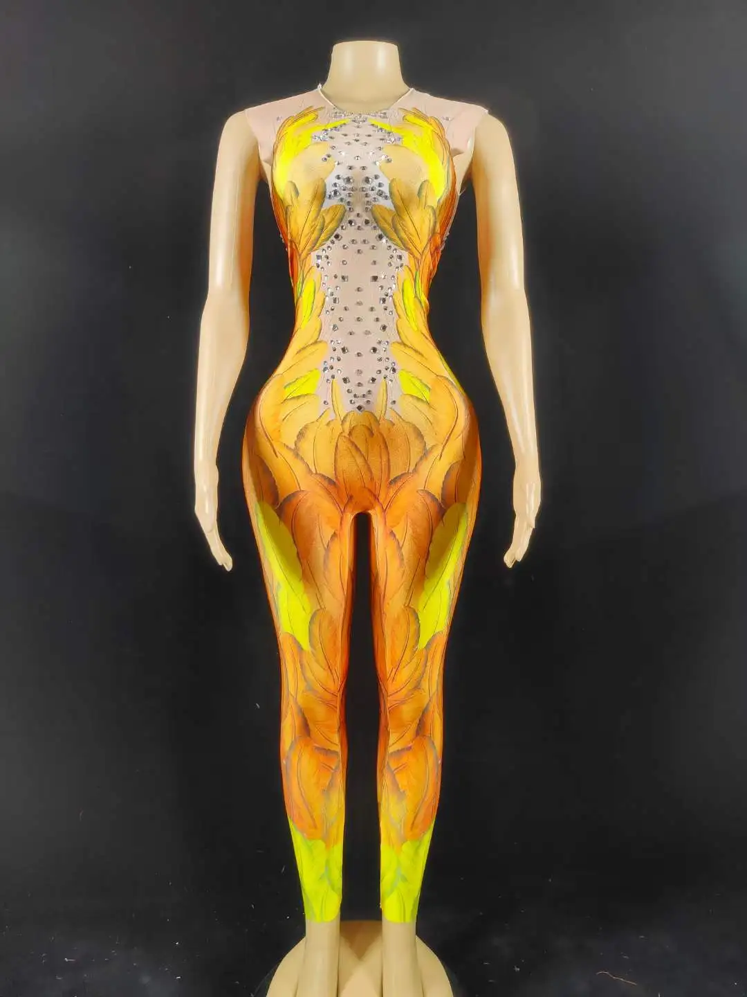 

Shimmer Clubwear Bachelorette Exotic Clubbing Dancewear Jumpsuit Leggings Stretch Sexy Costume Women Nightclub Party Wear