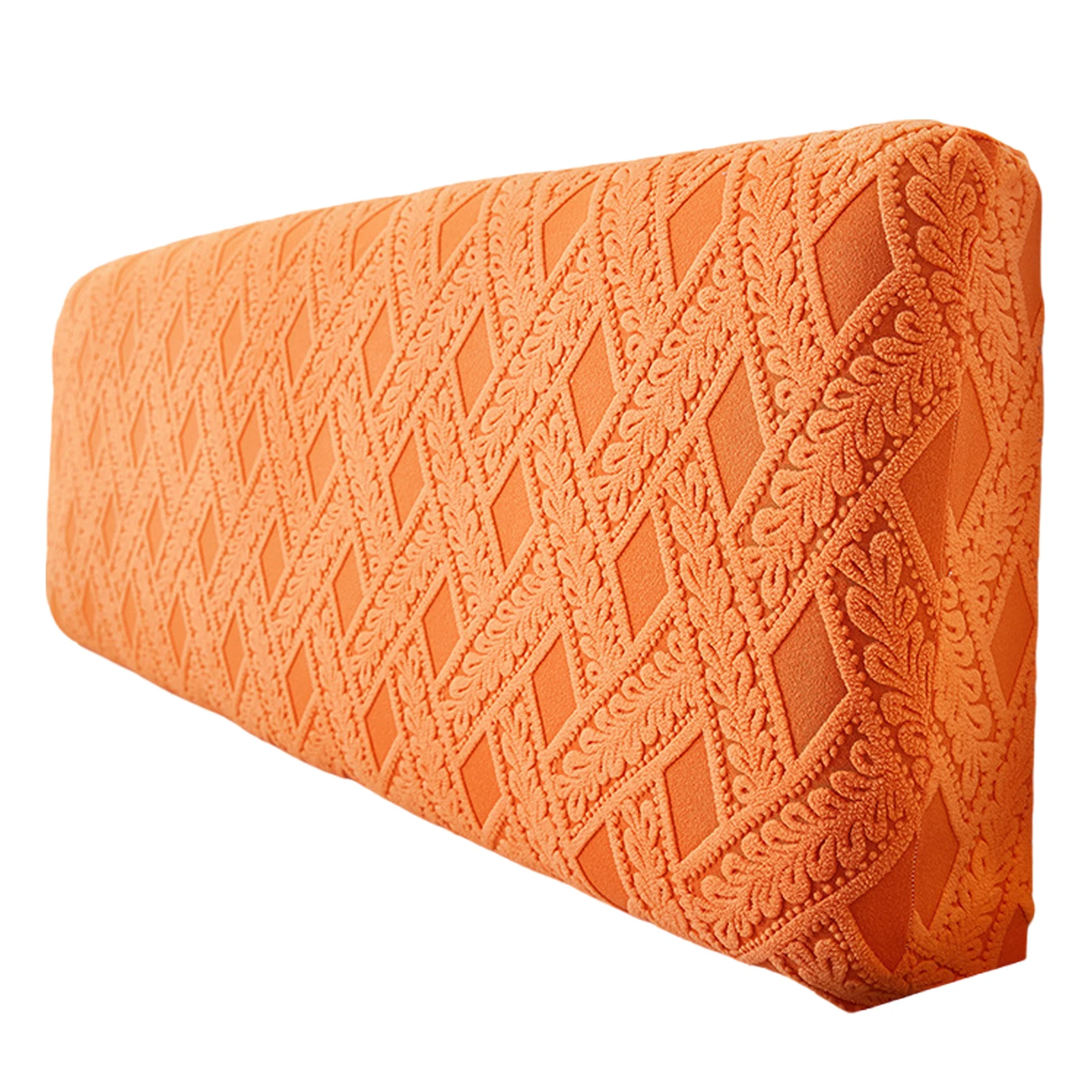 Durable Slipcover For Headboard Jacquard Fleece Cover In Elastic Fabric Slip Cover For Headboard Stretch Bed