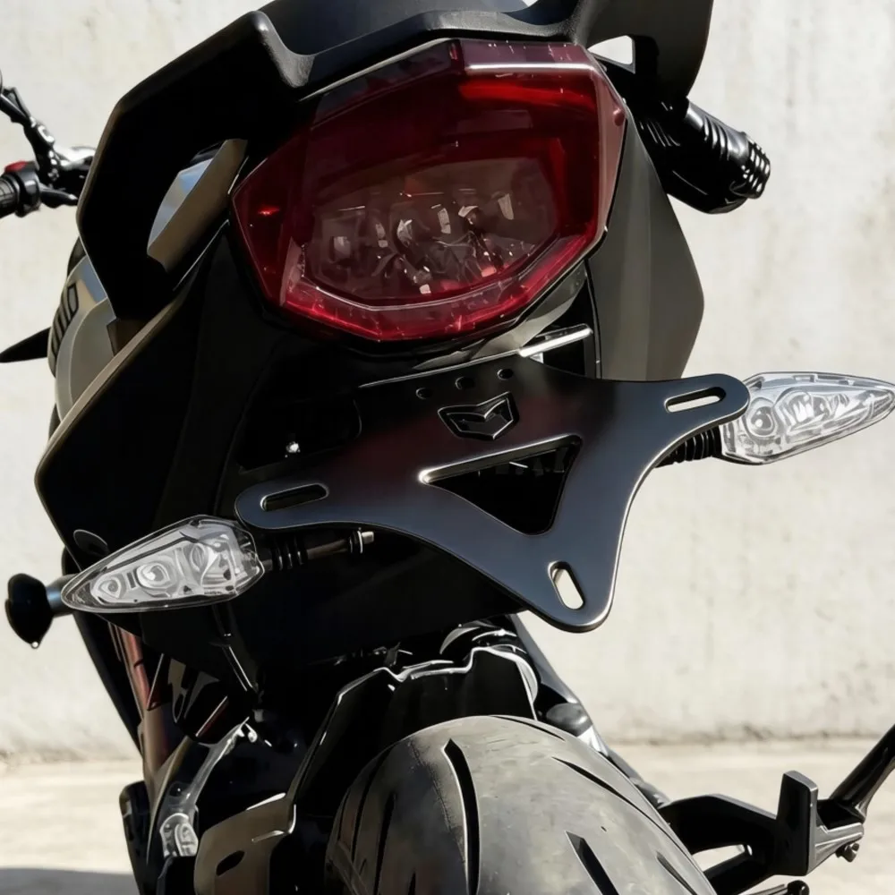 FOR BENELLI BN600 BN600i TNT600 TNT600I Motorcycle Rear License Plate Holder Bracket with Led Light Tail Tidy Fender Eliminator