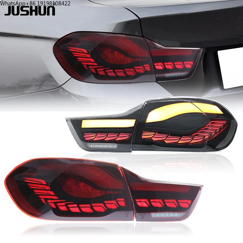 

Задние фонари JUSHUN для BMW M4 F82, 4 серии F32 (2014-2020), новые улучшенные задние фонари F33 F83, подключение и работа (Plug and Play)