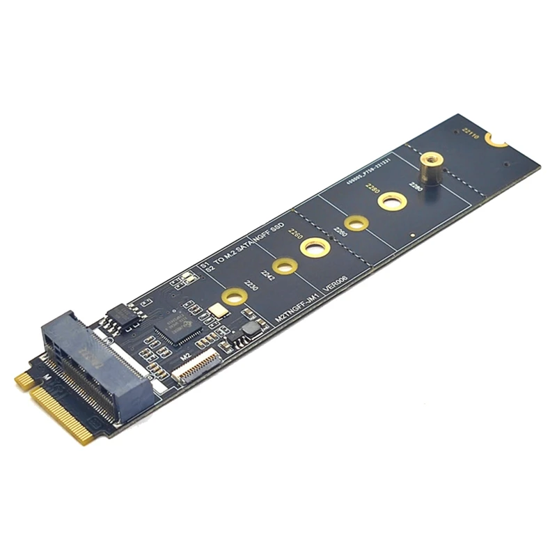 M2 KEY-M NVME PCI-E To SATA3.0 Expansion Card To Hard Disk Transfer Card Free Drive JMB582
