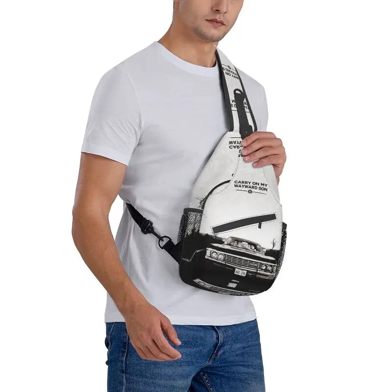 Coole Demonenjagers Crossbody Sling Rugzak Mannen Bovennatuurlijke Dragen Mijn Eigenzinnige Zoon Schoudertassen Om Te Wandelen