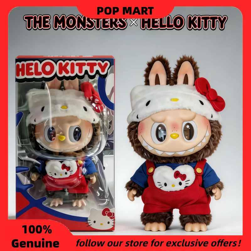 

Новая оригинальная виниловая плюшевая кукла POPMART THE MONSTERS x HELLO KITTY Labubu: милая коллекционная фигурка, мягкая игрушка для коллекций