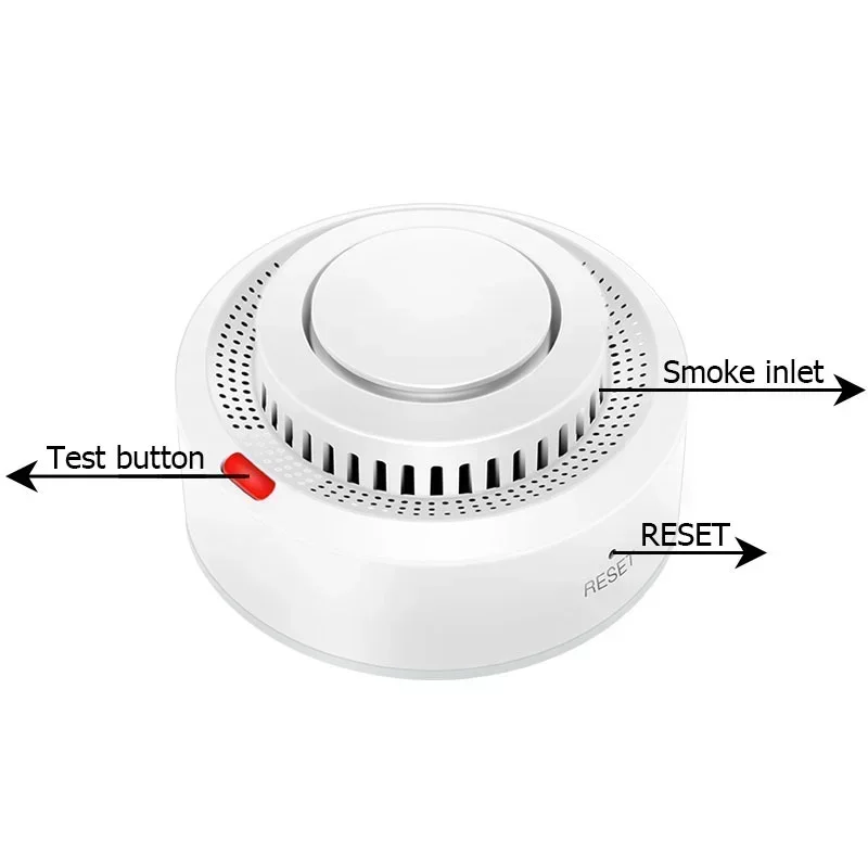 Household WiFi Intelligent Smoke Detector Tuya Graffiti Fire Remote Smoke Alarm Gas Leakage Sensor App Control Ultra Low Power