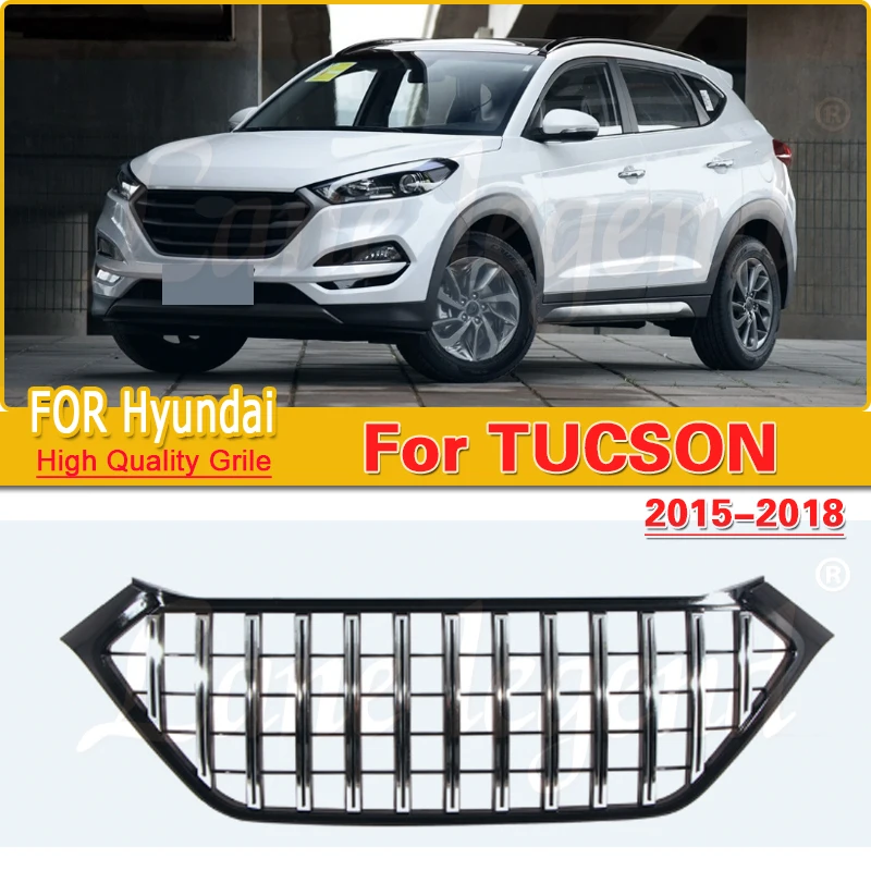 

For Hyundai TUCSON 2015 2016 2017 2018 replacement grille vertical bar decorative grill modified car grille assembly