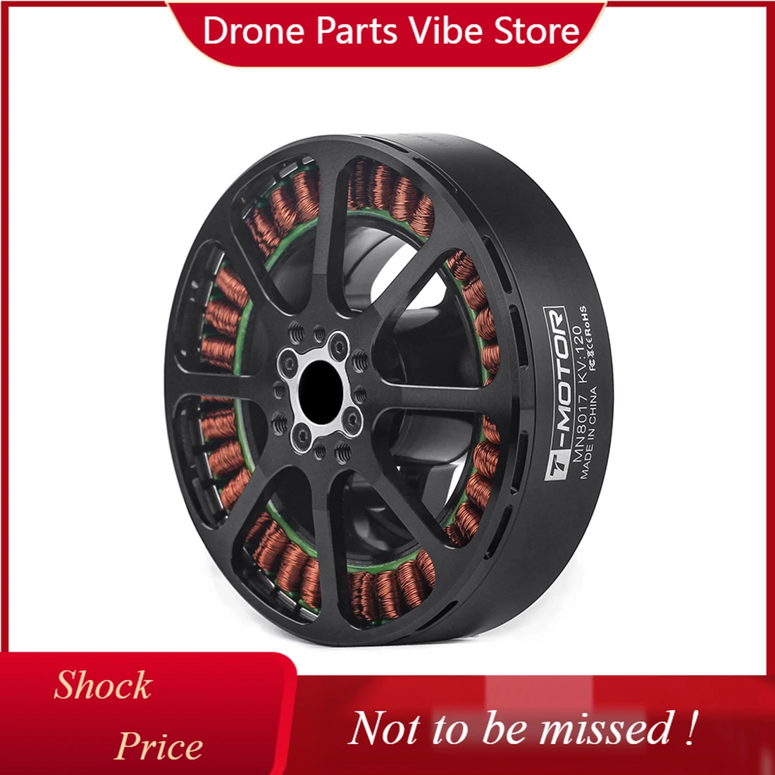 

DPNew T-MOTOR Anti-gravity MN8017 KV120 Remote Control Unmanned Aircraft FPV Multi-helicopter Power Brushless Motor for Drone Us