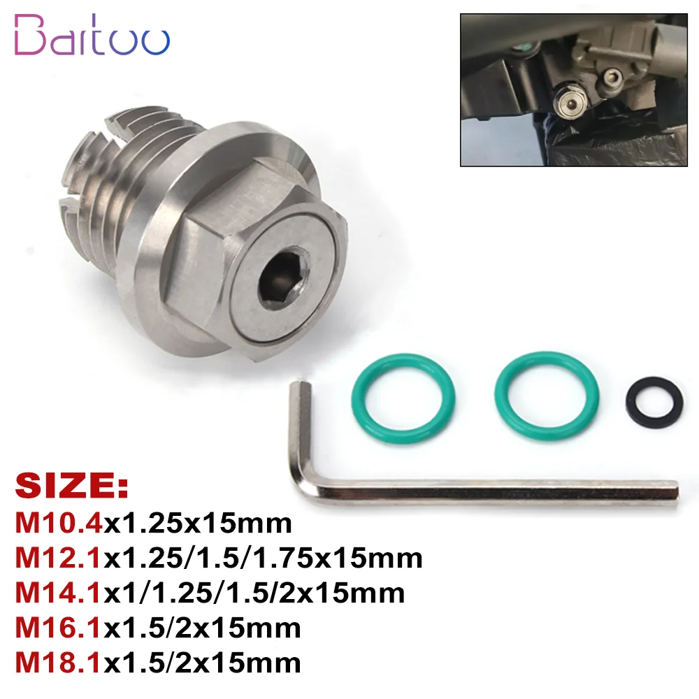 M10.4/M12.1/M14.1/M16.1/M18.1 Oil Drain Plug Oversize Piggyback Self Tapping with O Ring Oil Pan Thread Repair Kit QRF042