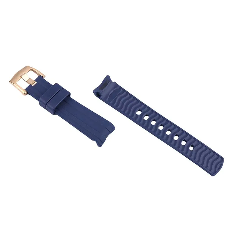 Fluoro rubber watch strap compatible for Omega New seahorse Men Ocean Universe 300 600 AT150 Women Silicone wristband 20mm 22mm