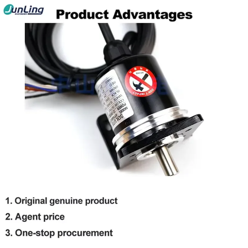 for EP58SC10-1024-1R-N-24 Rotary Encoder 10mm Shaft OD 3000rpm Max Speed CCW Direction Incremental Output Value Increased