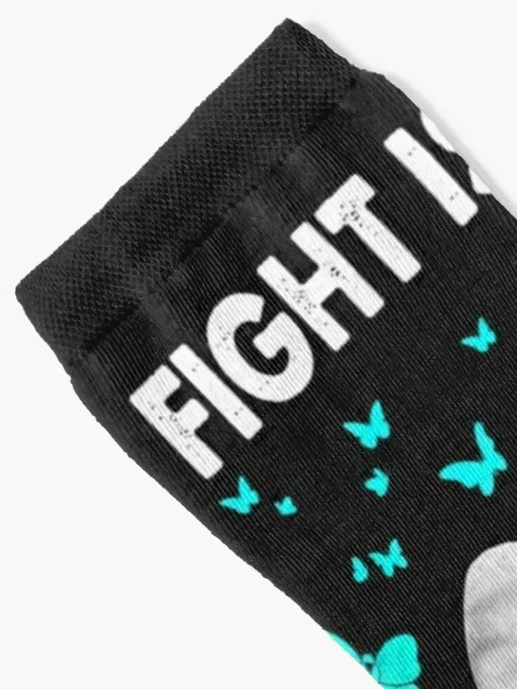 Elephant Her Fight Is My Fight PTSD Awareness TShirt84 Socks New year's Hiking boots with print cool Socks Ladies Men's