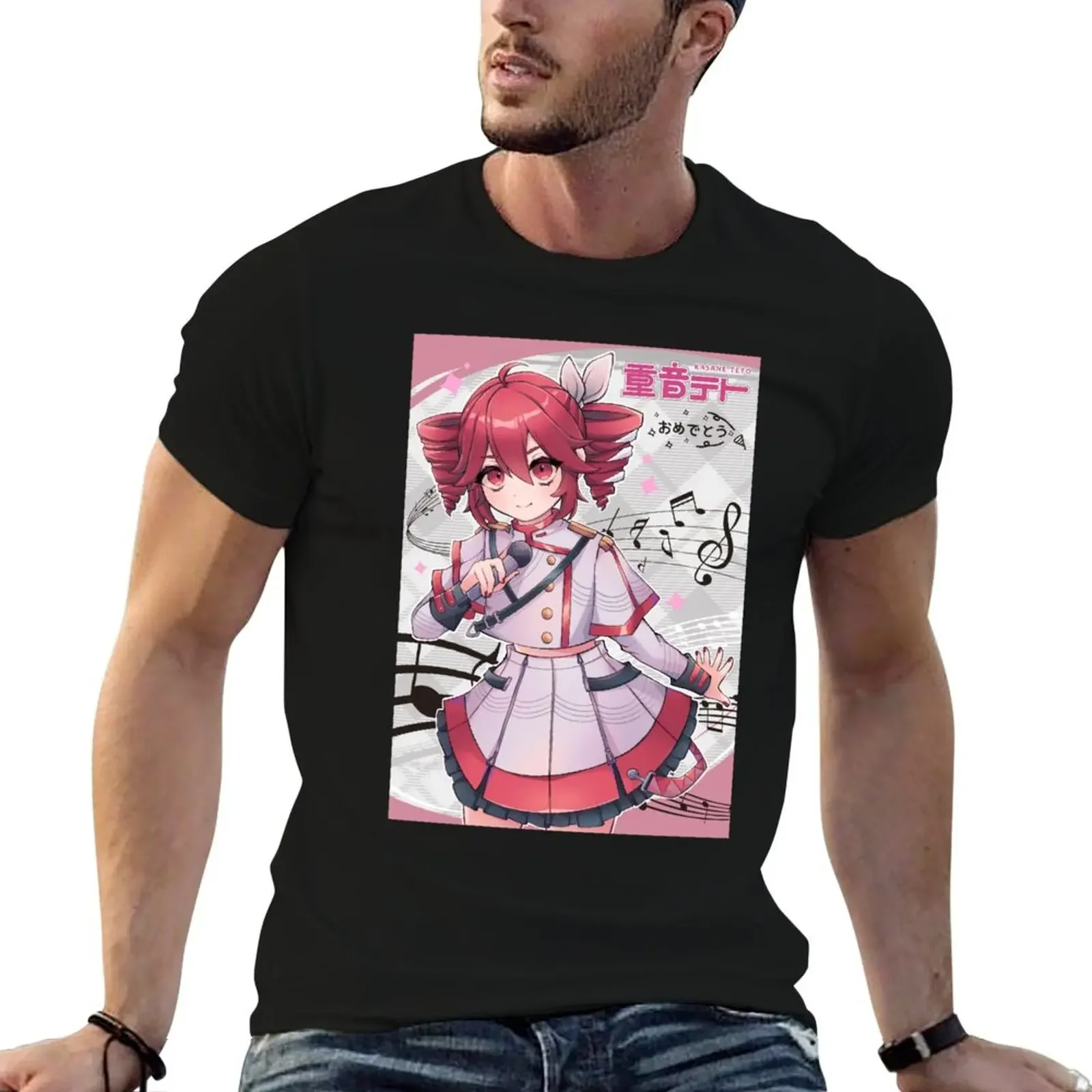 Kasane Teto T-Shirt cotton graphic tees vintage anime shirt cute clothes plain white t shirts men