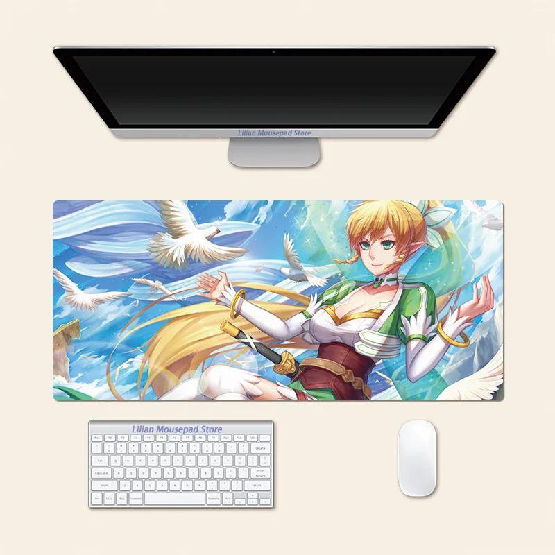 Leafa Sword Art Online Anime Large Mouse Pad PlayMat Office Mousepad Game Creative Desk Gaming Mat