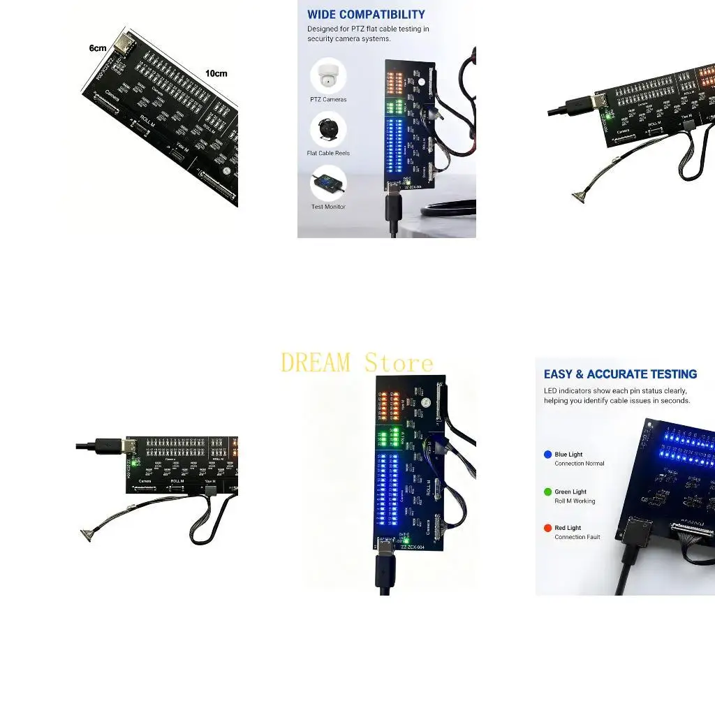 PTZ Repair Diagnostic Board for Signal Cable Checks, Approx. 10 x 6 Best Sale