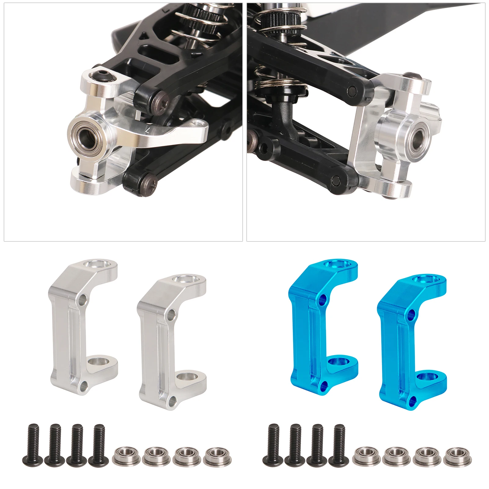

RC Aluminum Front Steering C Hubs Upgrades Parts for RC Truck 1/10 Tamiya DT04