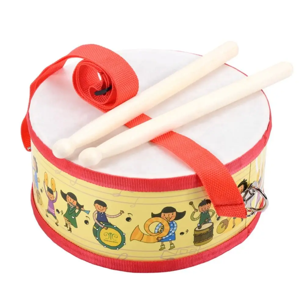 Instrumento de dupla face mão tambor brinquedos instrumento de percussão montessori instrumento musical brinquedos 6 Polegada 8 Polegada batida
