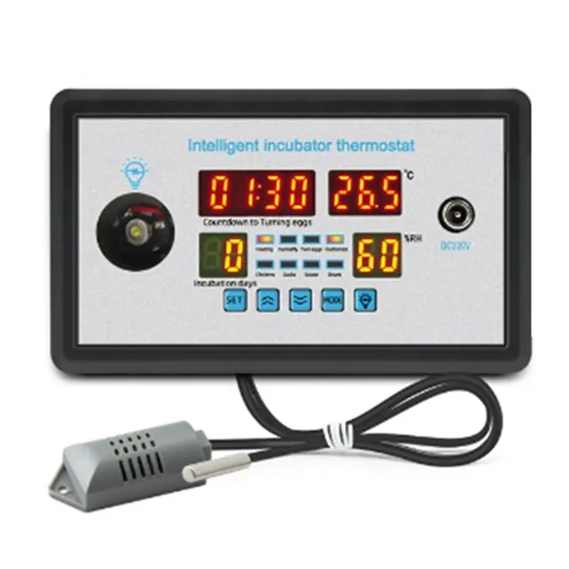 

ABUL-Smart Thermostat Digital ZFX-W9002 Temperature Humidity Control Incubator 360 Automatic Egg Turning 220V