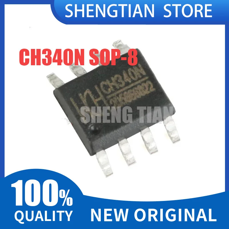 5pcs/lot CH340N CH340 SOP8 USB to serial chip In Stock