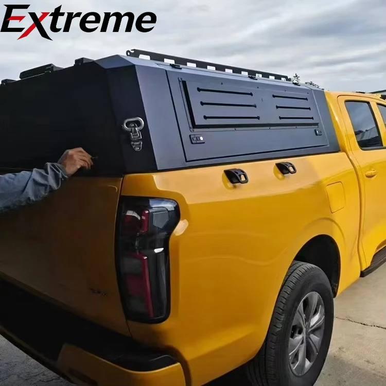 extreme:Truck Canopy Pickup Hardtop Topper Camper Truck Manganese Steel Canopy Hardtop Truck Canopy for Great Wall Pore Cannon