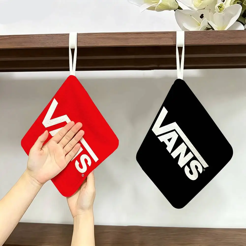 Sport Brand V-VansS Logo Game Hanging Kitchen Towel, Polyester Cotton Material, Multipurpose Hand Wiping Towel for Family