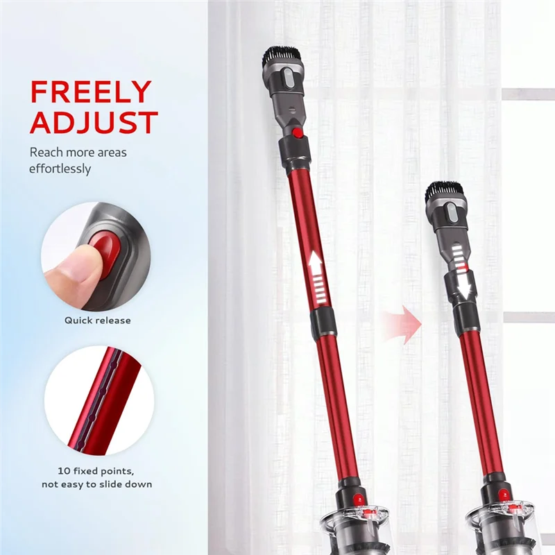 A83G-Ausziehbarer Stab für Dyson V7 V8 V10 V11 V15 Akku-Staubsauger, vielseitiger Stabstaubsauger-Ersatz -B