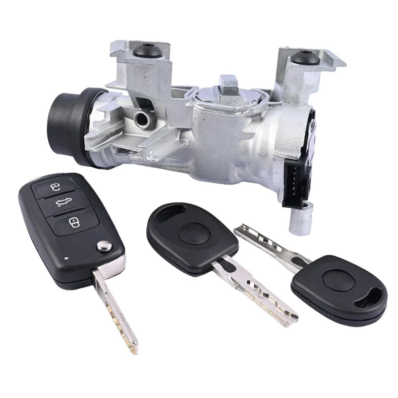 Car Ignition Start Switch Steering Lock Cylinder With Key For VW Golf MK5 MK6 1K0905851 Car Starting Components