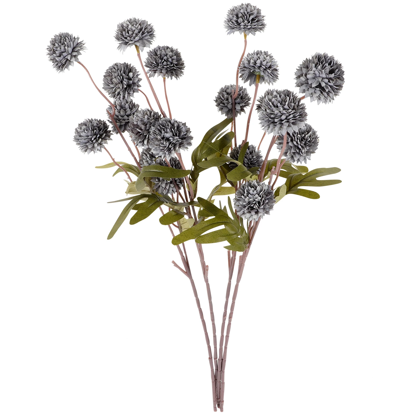 

4pcs Artificial Flowers Fall Blue Mini Dandelion Decorations for Wedding Home Party Lifelike Faux Picks Plastic Arrangement