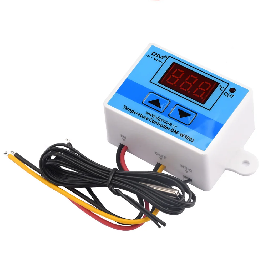 W3001 LED Digital Thermostat Incubator DC 12V 24V  AC 110V 220V Temperature Controller Thermoregulator Heating Cooling