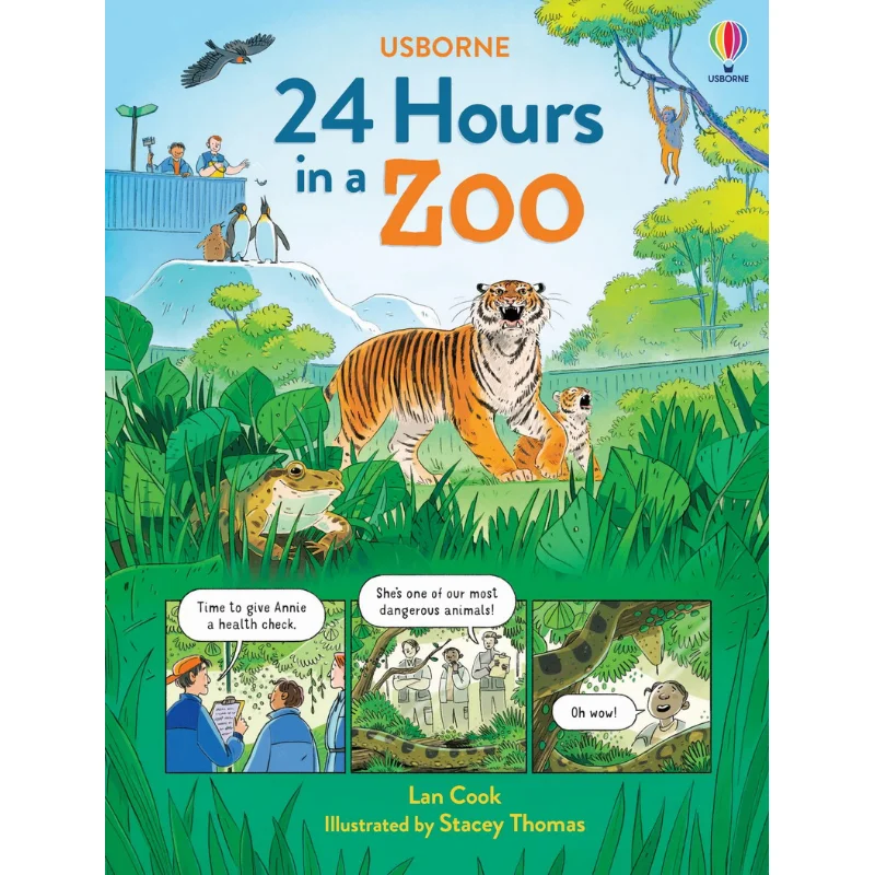 24 Hours In A Zoo Lan Cook Usborne Publishing 9781803701325 Book