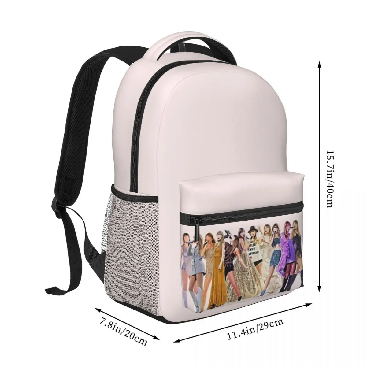 The Eras Tour Outfits-Lover reputazione senza paura borsa da scuola impermeabile Kawaii per borsa da libro per studenti ragazza adolescente carina 16 pollici