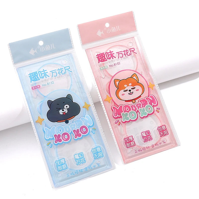 Multifunctional Geometric Ruler,Template Painting Hollow Curve Drawing,Mathematical Drawing Plastics Ruler,Figure Function Ruler