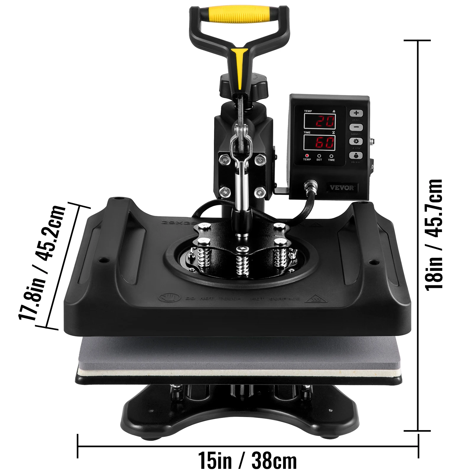 30*38CM 8 in 1 Combo Upgrade Heat Press Machine 360° Rotation Sublimation Printer Cap Shirt Mug Plate 2D Heat Transfer