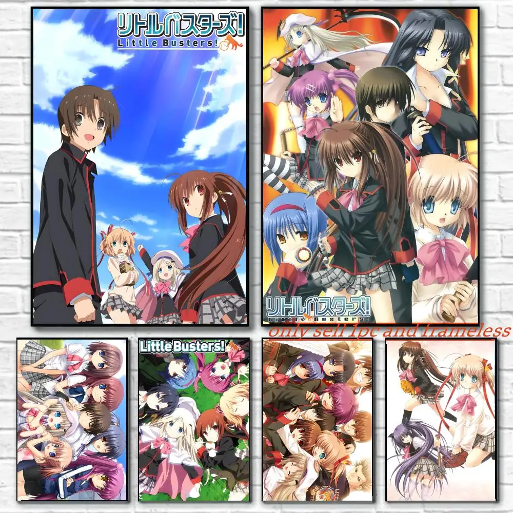 Anime Galgame Game L-Little Busters! Poster Room Wall Art Decor Waterproof Poster For Home Bar Bedroom Decoration Gift