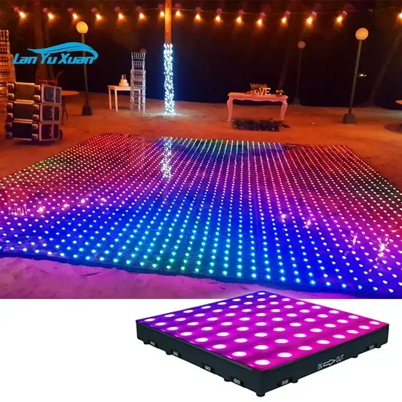 Led Video Dance Floor Disco Dj Lights Portable Waterproof Matrix Panel Piste De Danse Lumineuse Led Digital Pixel Dance Floor