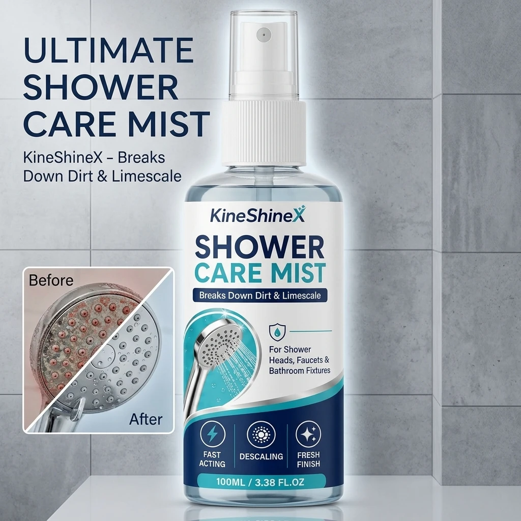 100ml Bathroom Descaling Spray Shower Faucet Water Stain Remover Brightening Hardware Cleaner for Kitchen And Bath