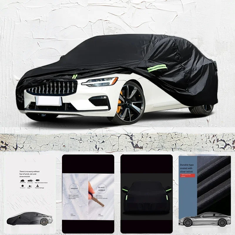 For Polerstar 1 Anti-UV Sun Shade Rain Snow Resistant Dustproof Black cover Car umbrella Full Car Cover Outdoor Protection