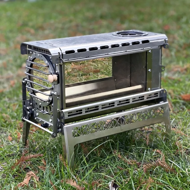 

Садовая складная портативная печь для барбекю, угольная стартерная горелка для дров, кухонная теплая печь, пляжный туризм, парк, кемпинг, пеший туризм