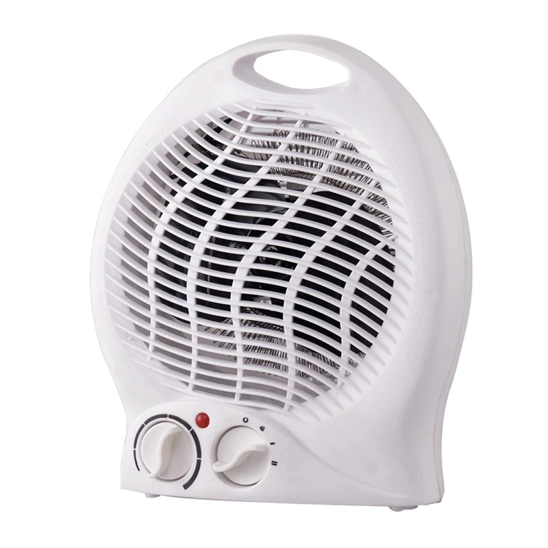 1 Piece 2000W Fan Heater Electric Heater Heater Thermal Fan Electric Heater White EU Plug