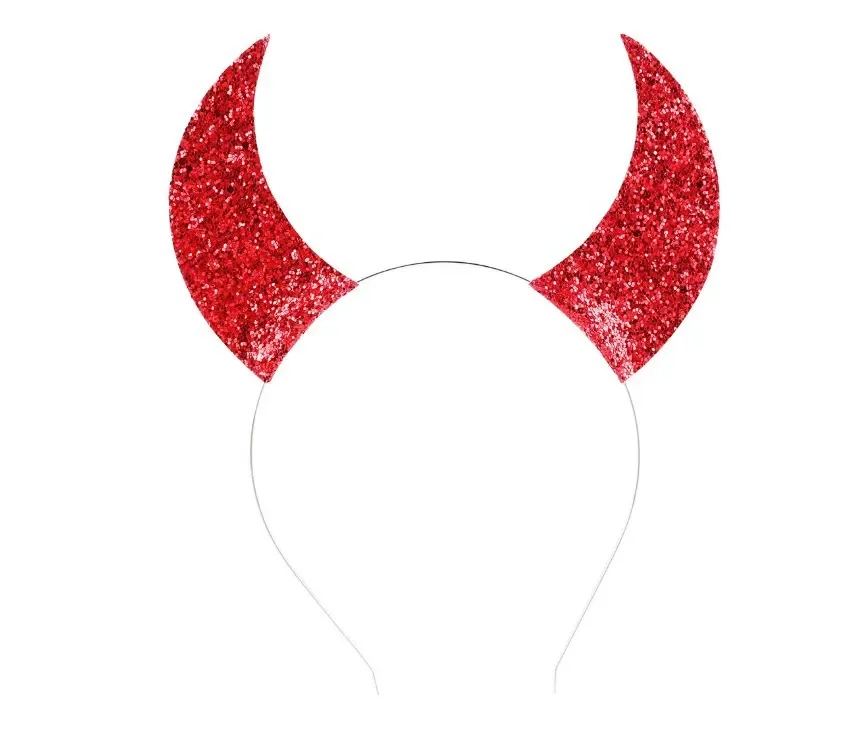 

Kid's Devil Horn Headband Fashion Hair Hoop Lovely Gift Purim Party Photo Props Carnival Masquerade Halloween Christmas