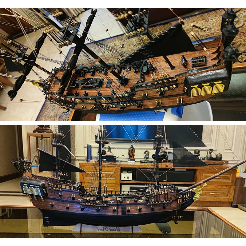 2022 Black Pearl Black Pearl Model Ship Material Model DIY Scene Ship Model Assembly