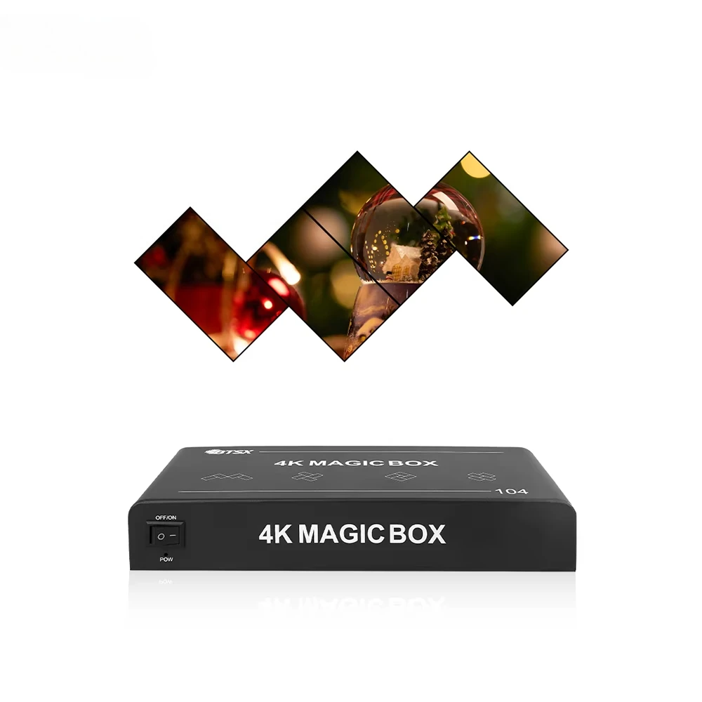 

Magic Box 4K60 Video Wall Controller HD MI 1In 4 Out 1X3 1X4 2X3 Video Wall IR Control Entertainment Cultural Tourism