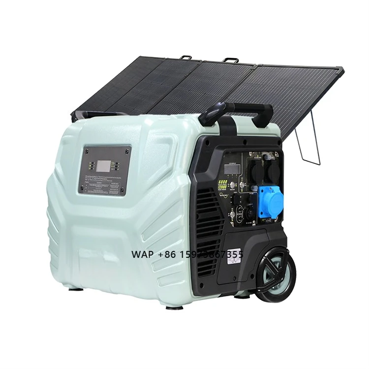 

High conversion rate and energy saving 6000W portable power station off-grid solar system lithium-ion battery car