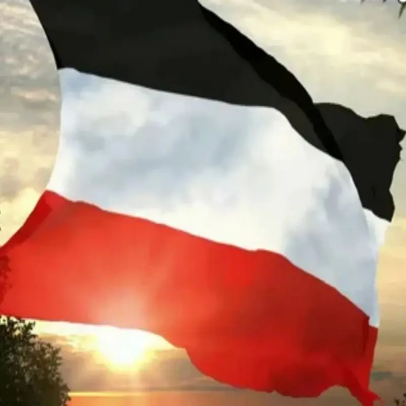 90x150cm Deutscher Deutschland-Empire-Flagge Schwarz Weiß und Rot Polyester Bedruckter Banner-Wandteppich für die Dekoration