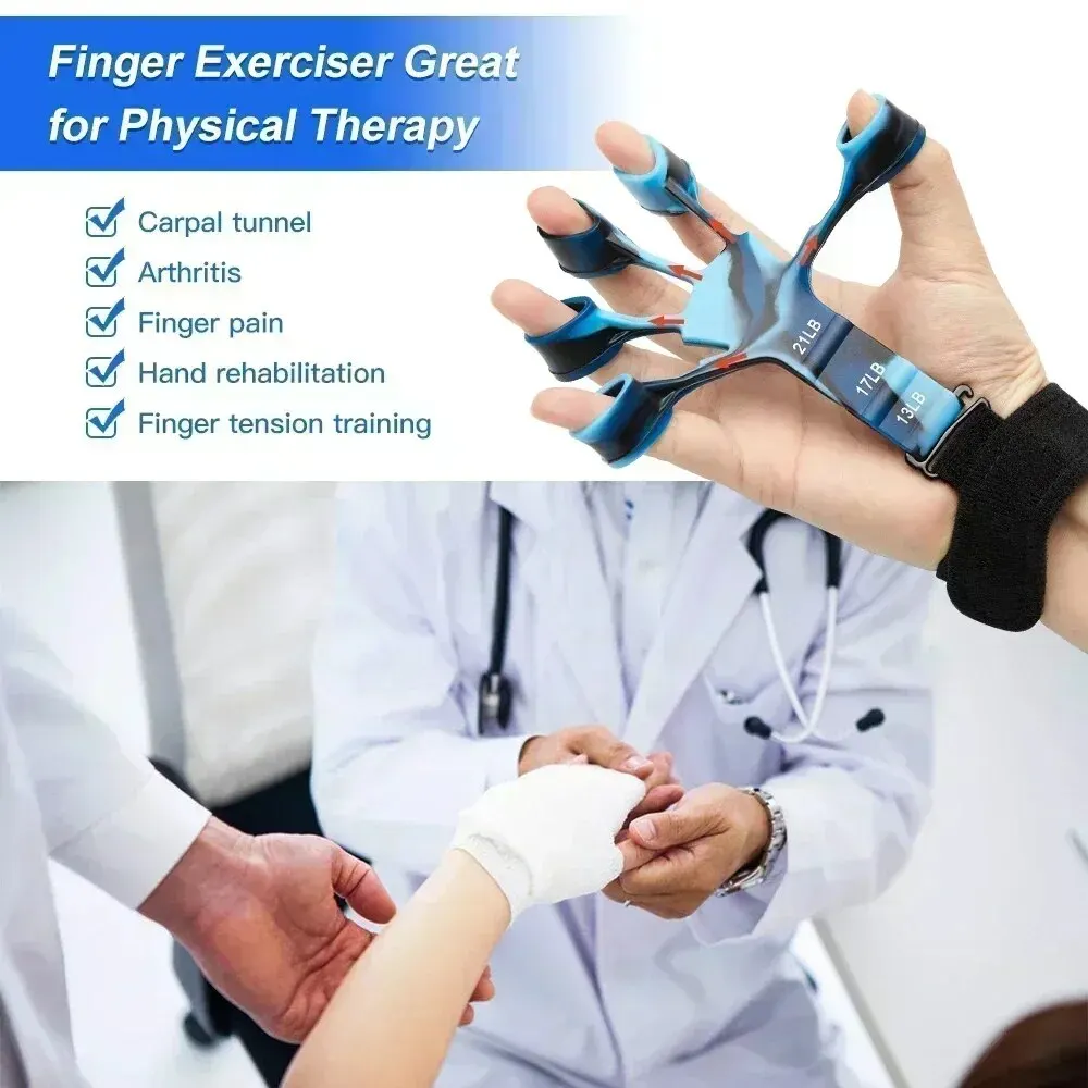 Fitness and Exercise Training Gripper, Hand Expander, Finger Squeeze, Sports Gym, Training Accessories, 5 Resistance, Training ﻿