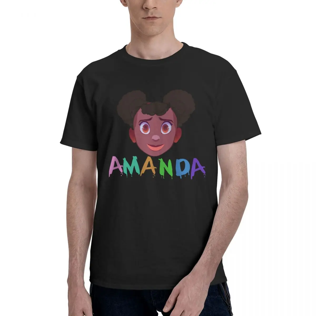 Men Amanda Adventurer Horror Game T Shirt Streetwear Big Size Cotton Sleeve Custom Anime Shirt