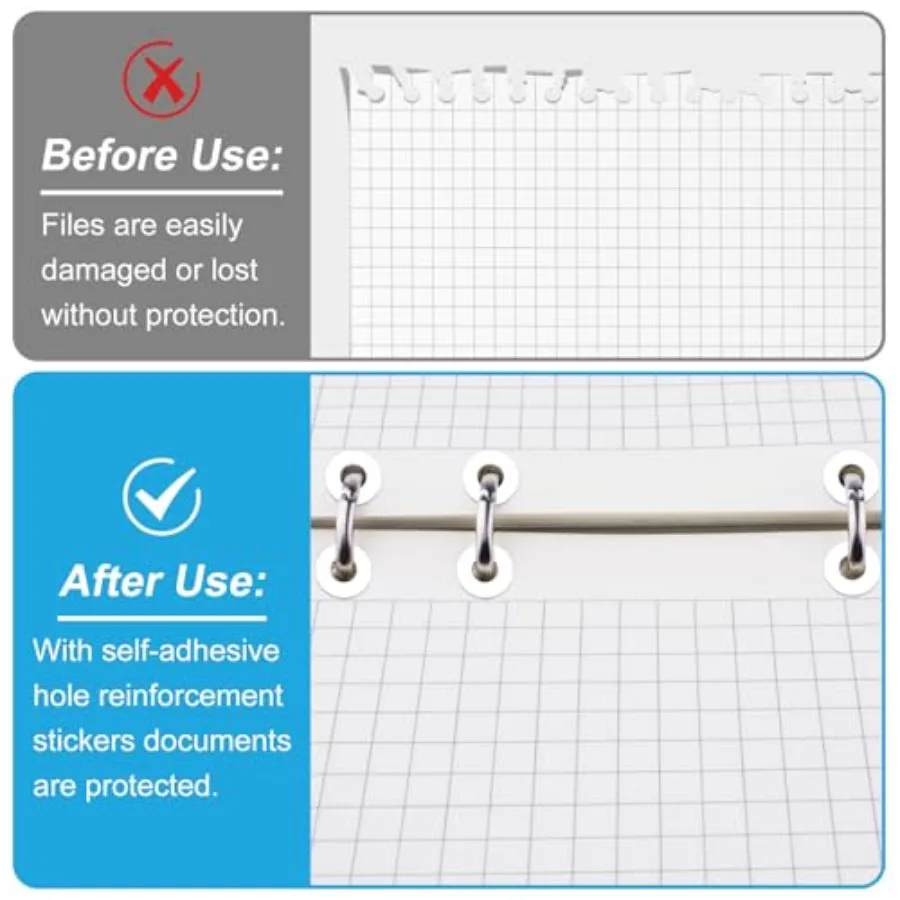 4000 PCS SelfAdhesive Hole Reinforcement Stickers 1 4 Diameter Hole Puh Reinforcement Stickers NonPrintable Paper Hole Reinforc